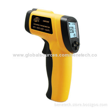 GM550E Non-contact Portable Infrared Thermometer, D:S 12:1, -50-550°C, Adjustable Emissivity